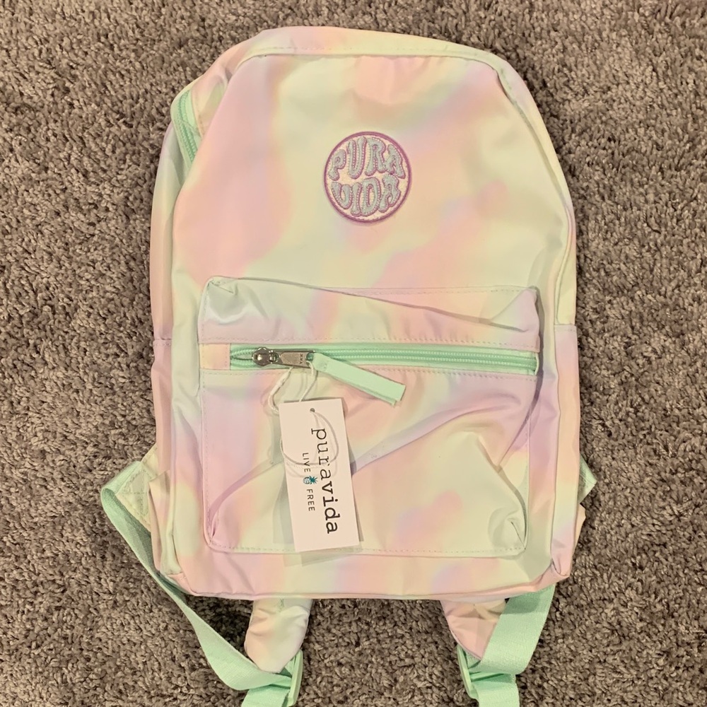 Pura Vida Pastel Tie-Dye Backpack